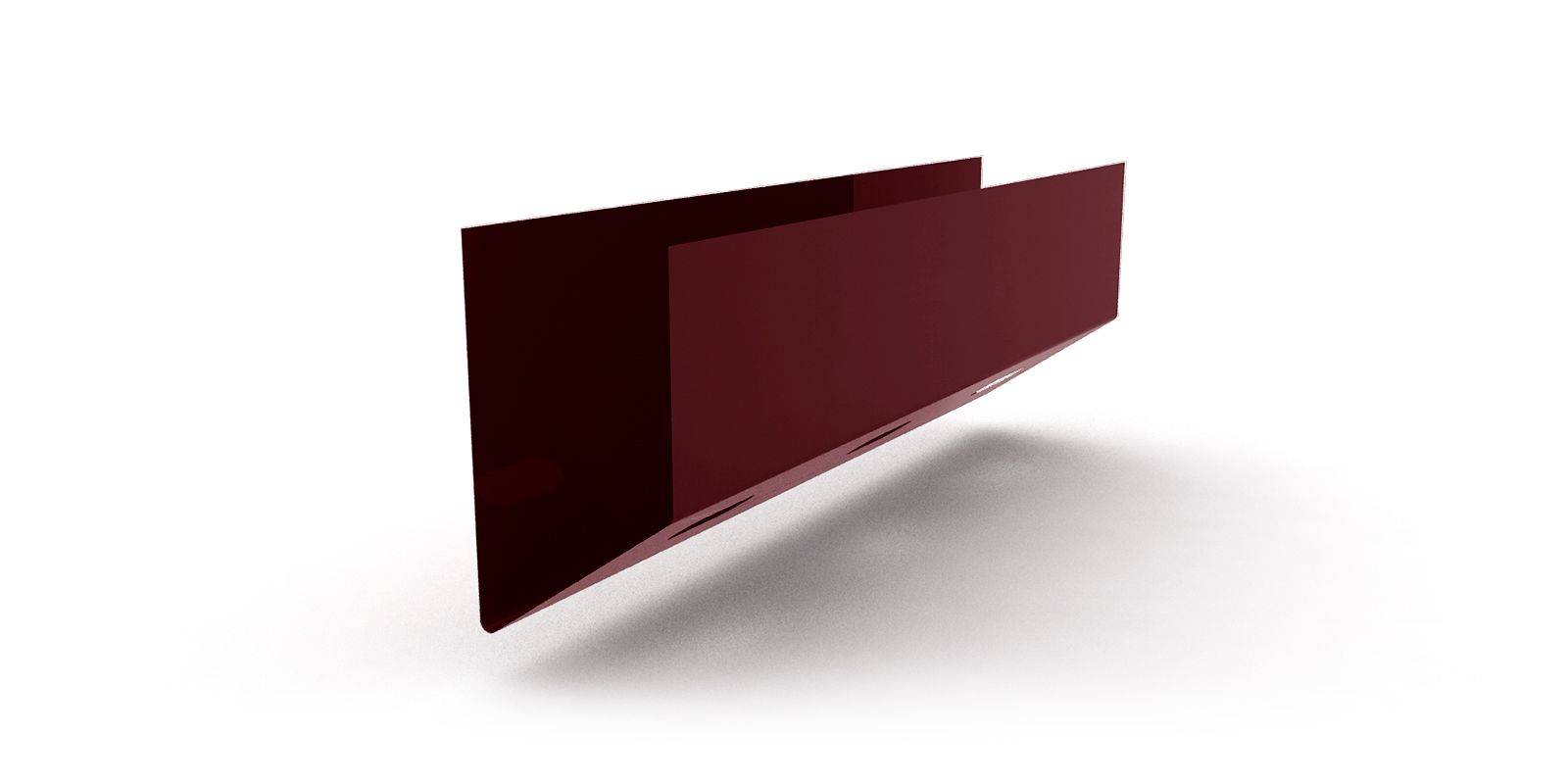 Планка нижняя кассетная с покрытием GreenCoat® Pural®, толщина 0,50 мм, цвет RR 29 ПрофЛайн, купить Планка нижняя кассетная с покрытием GreenCoat® Pural®, толщина 0,50 мм, цвет RR 29 в ПрофЛайн