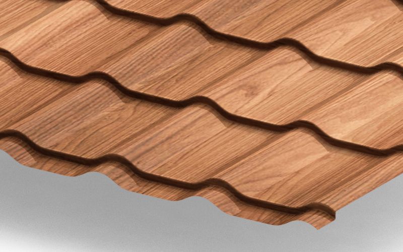 Металлочерепица Classic с покрытием Colority® Print, 0,45 мм, цвет золотой дуб ПрофЛайн, купить Металлочерепица Classic с покрытием Colority® Print, 0,45 мм, цвет золотой дуб в ПрофЛайн Металлочерепица Classic с покрытием Colority® Print, 0,45 мм, цвет золотой дуб ПрофЛайн, купить Металлочерепица Classic с покрытием Colority® Print, 0,45 мм, цвет золотой дуб в ПрофЛайн