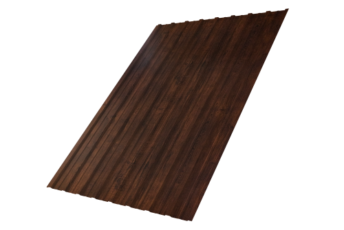 Профнастил С10A Grand Line 0,4 Print Premium Cherry Wood Dark FTC Профлайн