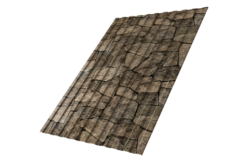 Профнастил С8A v01 Grand Line 0,45 Print Elite King Stone TwinColor Профлайн