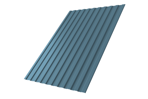Профнастил С8A v01 Grand Line 0,45 Drap TX RAL 5024 пастельно-синий Профлайн