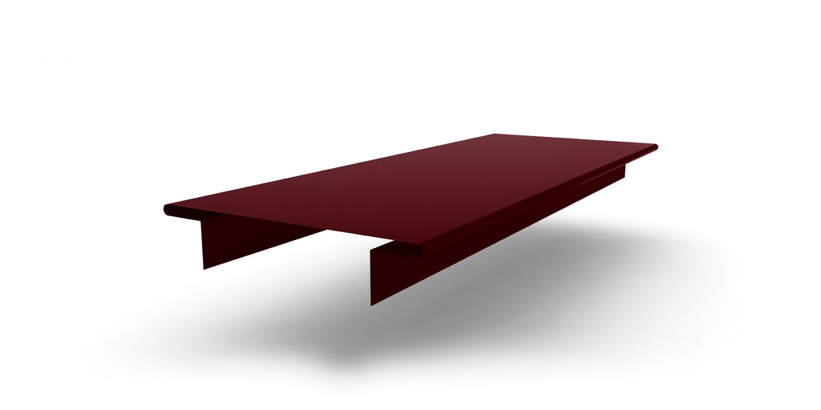 Планка декоративная межэтажная 92х3000 с покрытием GreenCoat® Pural®, цвет RR 29 ПрофЛайн, купить Планка декоративная межэтажная 92х3000 с покрытием GreenCoat® Pural®, цвет RR 29 в ПрофЛайн