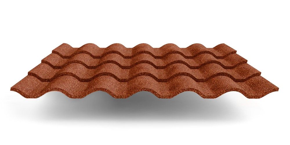 Композитная черепица Metrotile Romana, цвет терракотовый ПрофЛайн, купить Композитная черепица Metrotile Romana, цвет терракотовый в ПрофЛайн