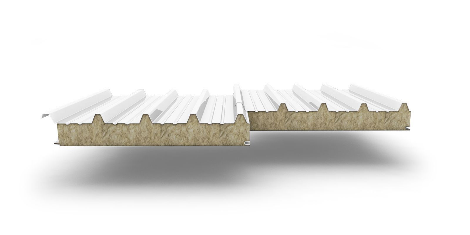 Кровельные сэндвич-панели с наполнителем из минеральной ваты толщиной 150 мм, цвет RAL 9003, ТУ ПрофЛайн, купить Кровельные сэндвич-панели с наполнителем из минеральной ваты толщиной 150 мм, цвет RAL 9003, ТУ в ПрофЛайн