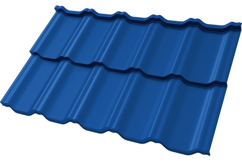 Металлочерепица "Квинта Уно" ("Kvinta Uno") 0,5 Satin RAL 5005 сигнальный синий ПрофЛайн, купить Металлочерепица "Квинта Уно" ("Kvinta Uno") 0,5 Satin RAL 5005 сигнальный синий в ПрофЛайн