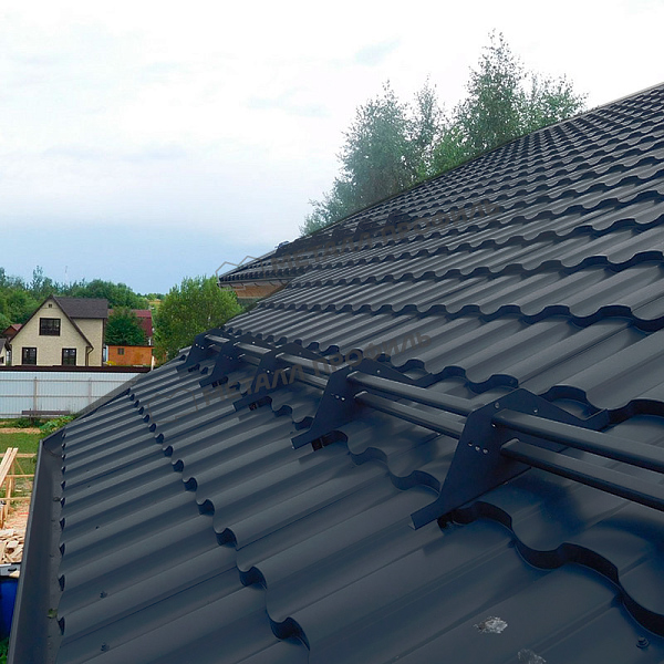 Металлочерепица Металл-Профиль Монтекристо-ML 0,5 NormanMP RAL 7024 Серый графит ПрофЛайн, купить Металлочерепица Металл-Профиль Монтекристо-ML 0,5 NormanMP RAL 7024 Серый графит в ПрофЛайн