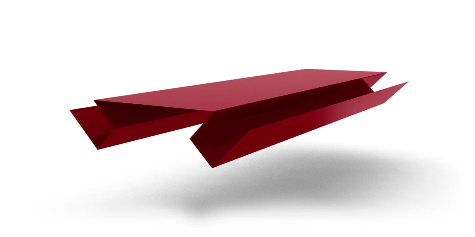 Планка угла внутреннего сложного с покрытием PVDF, цвет RAL 3011 ПрофЛайн, купить Планка угла внутреннего сложного с покрытием PVDF, цвет RAL 3011 в ПрофЛайн