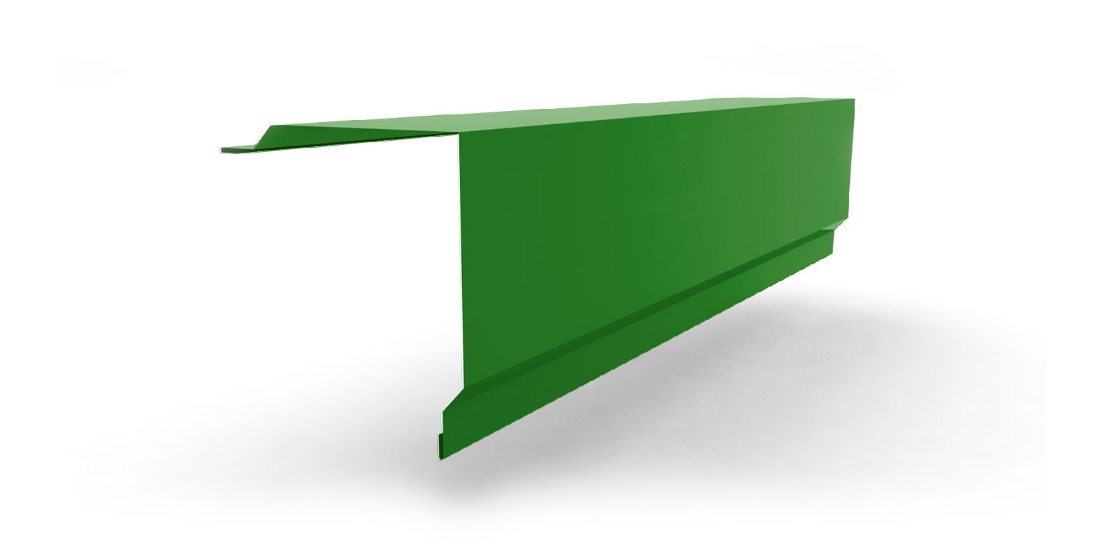 Планка угла наружного для сэндвич-панелей с покрытием PVDF, цвет RAL 6002 ПрофЛайн, купить Планка угла наружного для сэндвич-панелей с покрытием PVDF, цвет RAL 6002 в ПрофЛайн