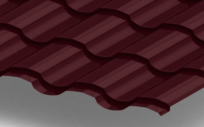 Металлочерепица Монтекристо с покрытием PURETAN®, толщина 0,50 мм, цвет RR 29 ПрофЛайн, купить Металлочерепица Монтекристо с покрытием PURETAN®, толщина 0,50 мм, цвет RR 29 в ПрофЛайн Металлочерепица Монтекристо с покрытием PURETAN®, толщина 0,50 мм, цвет RR 29 ПрофЛайн, купить Металлочерепица Монтекристо с покрытием PURETAN®, толщина 0,50 мм, цвет RR 29 в ПрофЛайн