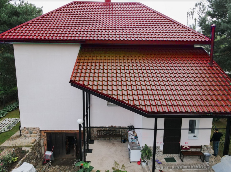 Металлочерепица Металл-Профиль Трамонтана-XL 0,5 VikingMP® E RAL 3005 Красное вино ПрофЛайн, купить Металлочерепица Металл-Профиль Трамонтана-XL 0,5 VikingMP® E RAL 3005 Красное вино в ПрофЛайн