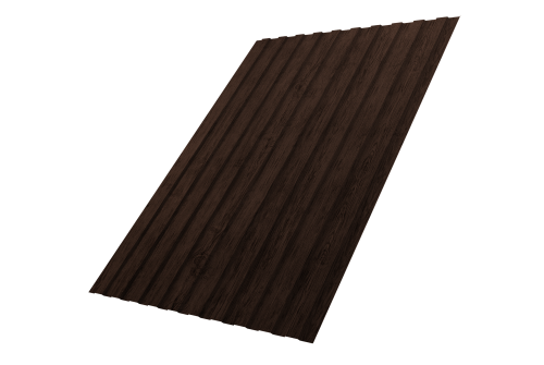 Профнастил С8B v01 Grand Line 0,45 Print Premium Antique Wood TwinColor Профлайн