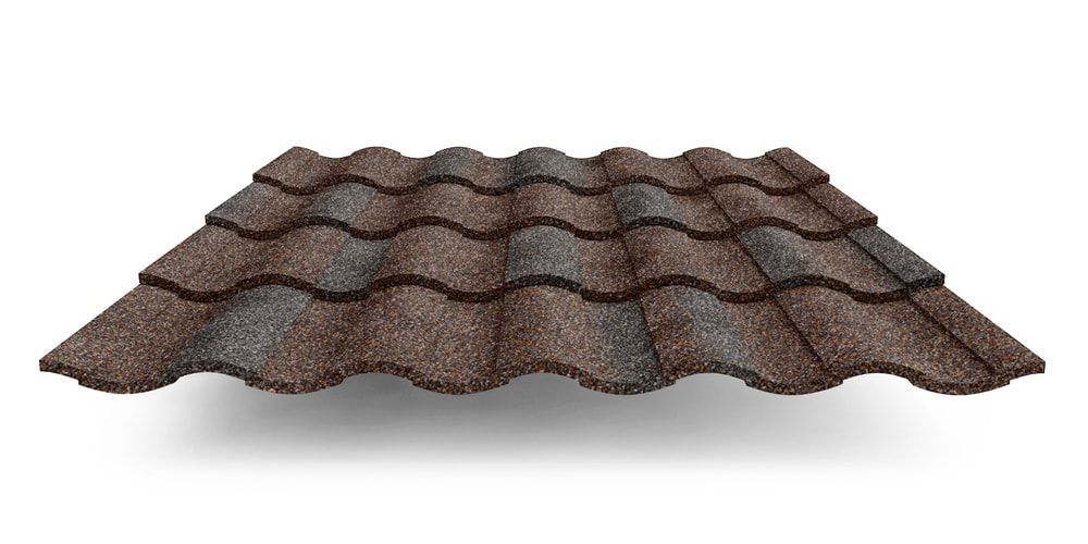 Композитная черепица Metrotile MetroRoman, цвет кофейно-серый ПрофЛайн, купить Композитная черепица Metrotile MetroRoman, цвет кофейно-серый в ПрофЛайн