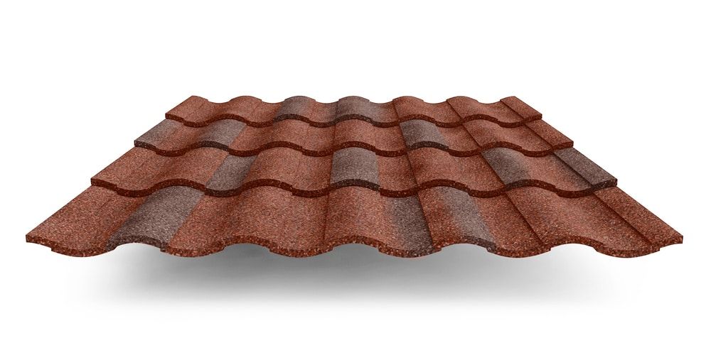 Композитная черепица Metrotile MetroRoman, цвет викториан ПрофЛайн, купить Композитная черепица Metrotile MetroRoman, цвет викториан в ПрофЛайн
