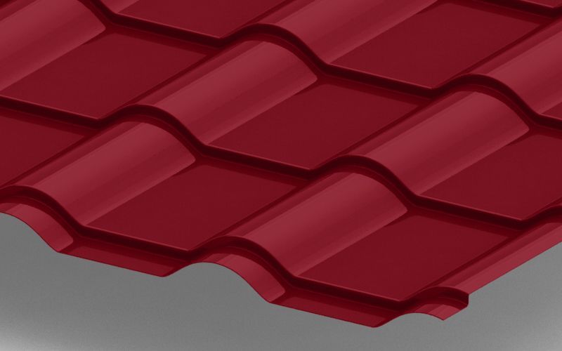 Металлочерепица Kamea с покрытием Полиэстер, 0,45 мм, цвет RAL 3003 ПрофЛайн, купить Металлочерепица Kamea с покрытием Полиэстер, 0,45 мм, цвет RAL 3003 в ПрофЛайн Металлочерепица Kamea с покрытием Полиэстер, 0,45 мм, цвет RAL 3003 ПрофЛайн, купить Металлочерепица Kamea с покрытием Полиэстер, 0,45 мм, цвет RAL 3003 в ПрофЛайн