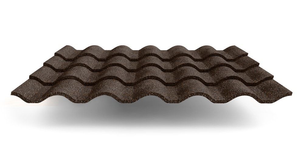 Композитная черепица Metrotile Romana, цвет айрон-барк ПрофЛайн, купить Композитная черепица Metrotile Romana, цвет айрон-барк в ПрофЛайн