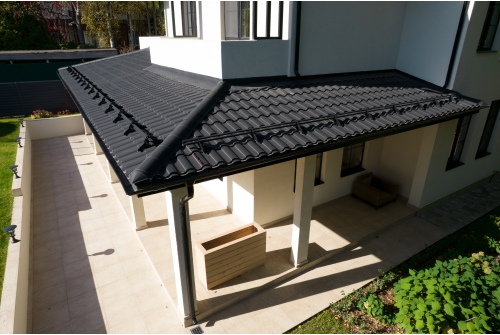 Металлочерепица "Кредо" ("Kredo") v01 0,5 Drap RAL 9005 черный ПрофЛайн, купить Металлочерепица "Кредо" ("Kredo") v01 0,5 Drap RAL 9005 черный в ПрофЛайн