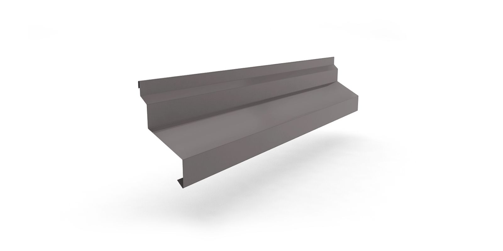 Планка отлива цокольного широкая для сэндвич-панелей с покрытием Полиэстер, цвет RAL 7005 ПрофЛайн, купить Планка отлива цокольного широкая для сэндвич-панелей с покрытием Полиэстер, цвет RAL 7005 в ПрофЛайн