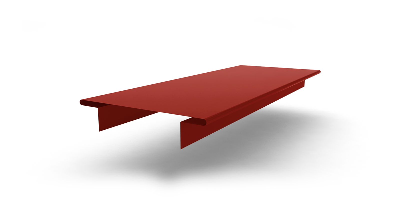 Планка декоративная межэтажная 92х3000 с покрытием GreenCoat® Pural®, цвет RAL 8004 ПрофЛайн, купить Планка декоративная межэтажная 92х3000 с покрытием GreenCoat® Pural®, цвет RAL 8004 в ПрофЛайн