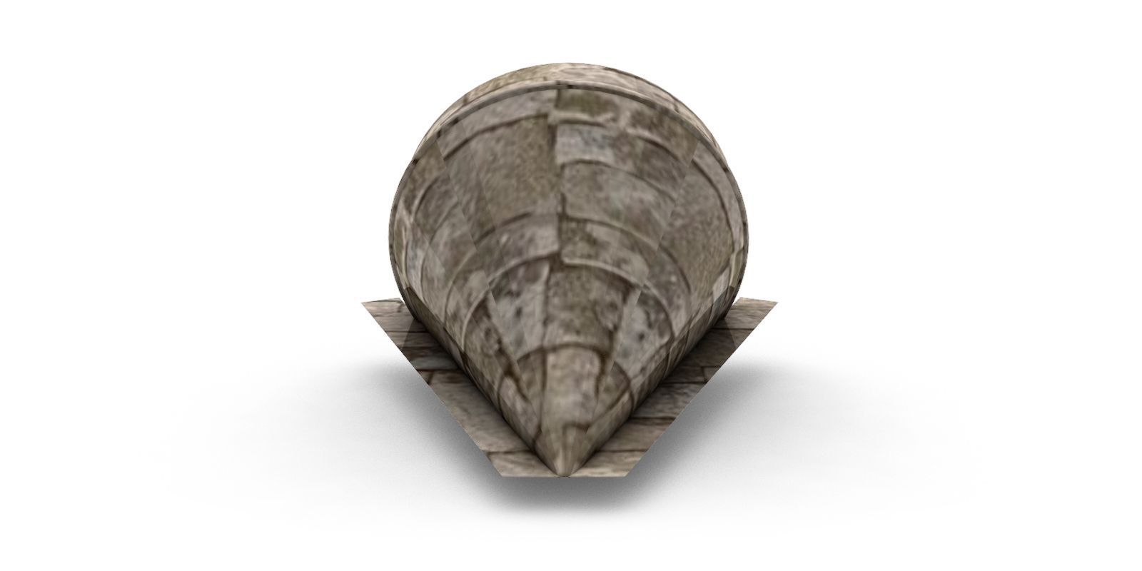 Заглушка полукруглого конька конусная с покрытием Colority® Print, толщина 0,45 мм, цвет камень песчаник ПрофЛайн, купить Заглушка полукруглого конька конусная с покрытием Colority® Print, толщина 0,45 мм, цвет камень песчаник в ПрофЛайн