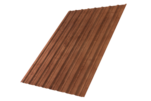 Профнастил С10A Grand Line 0,45 Print Premium Rowan Wood Intense FTC Профлайн