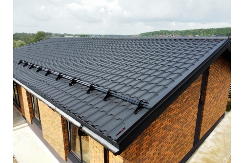 Металлочерепица "Кредо" ("Kredo") v01 0,5 Rooftop Бархат RAL 9005 черный ПрофЛайн, купить Металлочерепица "Кредо" ("Kredo") v01 0,5 Rooftop Бархат RAL 9005 черный в ПрофЛайн