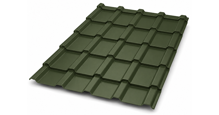 Металлочерепица Kredo с покрытием GreenCoat® Pural Matt®, 0,50 мм, цвет RR 11 ПрофЛайн, купить Металлочерепица Kredo с покрытием GreenCoat® Pural Matt®, 0,50 мм, цвет RR 11 в ПрофЛайн
