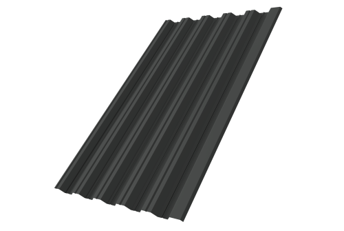 Профнастил НС35R Grand Line 0,5 Satin Matt RAL 7016 антрацитово-серый Профлайн