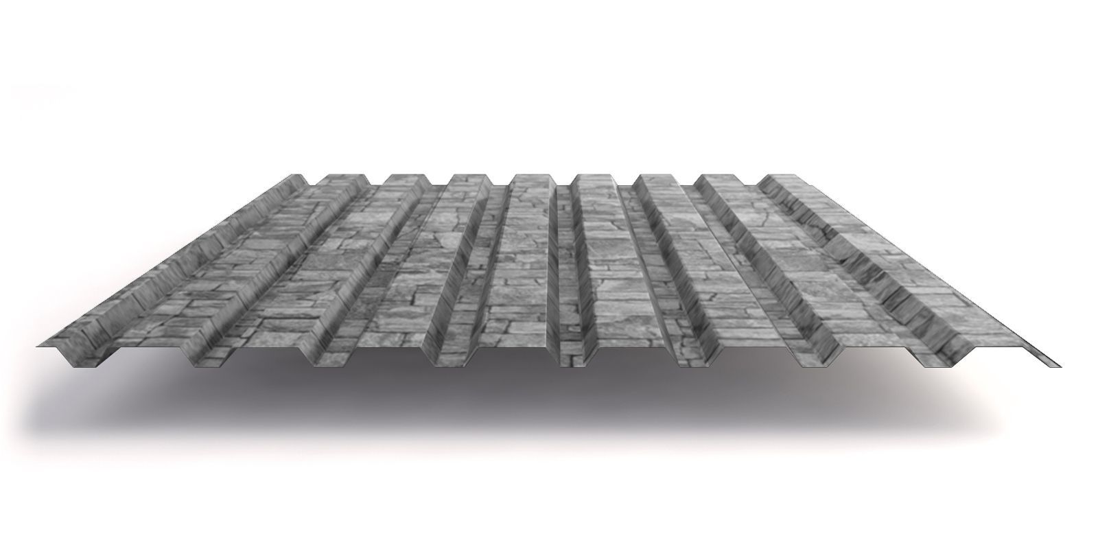 Профнастил МП20 с покрытием ECOSTEEL® 0,5 мм, белый камень Профлайн Профнастил МП20 с покрытием ECOSTEEL® 0,5 мм, белый камень Профлайн