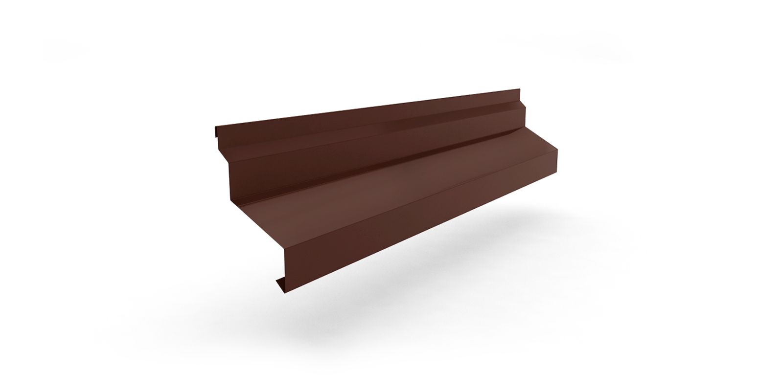 Планка отлива цокольного широкая для сэндвич-панелей с покрытием Полиэстер, цвет RAL 8017 ПрофЛайн, купить Планка отлива цокольного широкая для сэндвич-панелей с покрытием Полиэстер, цвет RAL 8017 в ПрофЛайн