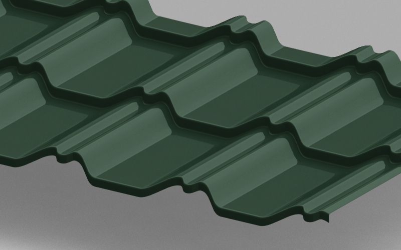 Модульная металлочерепица Kvinta Uno с покрытием Atlas®, цвет RAL 6005 ПрофЛайн, купить Модульная металлочерепица Kvinta Uno с покрытием Atlas®, цвет RAL 6005 в ПрофЛайн Модульная металлочерепица Kvinta Uno с покрытием Atlas®, цвет RAL 6005 ПрофЛайн, купить Модульная металлочерепица Kvinta Uno с покрытием Atlas®, цвет RAL 6005 в ПрофЛайн