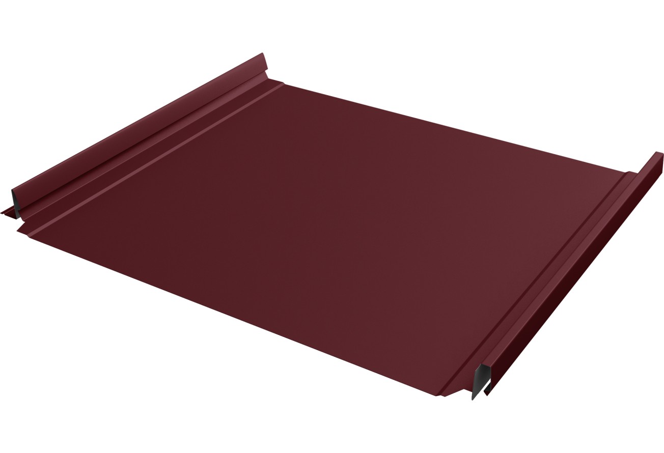 Кликфальц Про 0,45 Drap ТХ с пленкой на замках RAL 3005 красное вино ПрофЛайн, купить Кликфальц Про 0,45 Drap ТХ с пленкой на замках RAL 3005 красное вино в ПрофЛайн