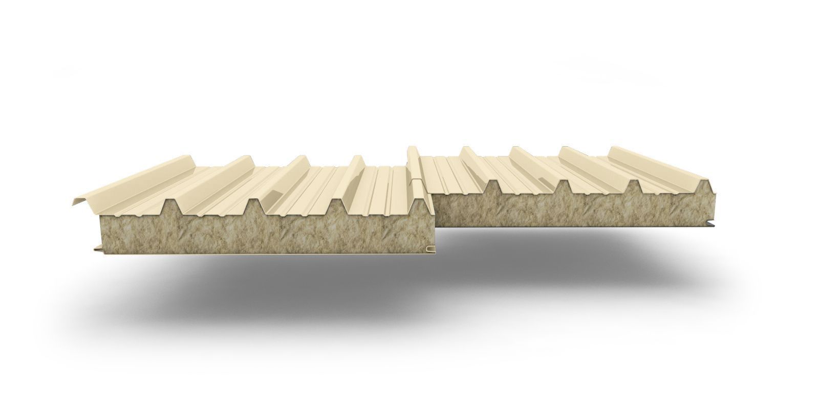 Кровельные сэндвич-панели с наполнителем из минеральной ваты толщиной 200 мм, цвет RAL 1015, ТУ ПрофЛайн, купить Кровельные сэндвич-панели с наполнителем из минеральной ваты толщиной 200 мм, цвет RAL 1015, ТУ в ПрофЛайн