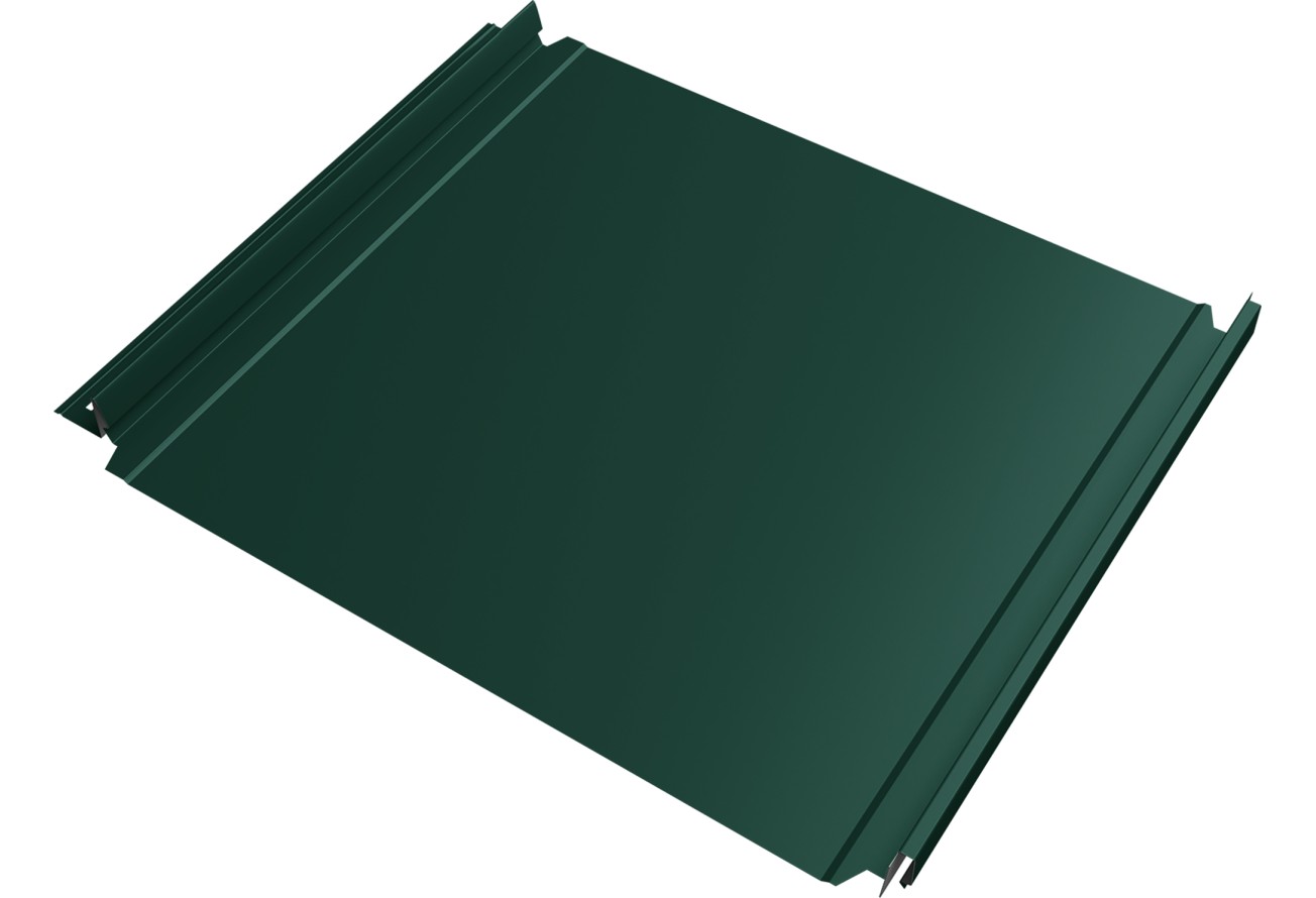 Кликфальц Double Pro 0,45 Drap с пленкой на замках RAL 6005 зеленый мох ПрофЛайн, купить Кликфальц Double Pro 0,45 Drap с пленкой на замках RAL 6005 зеленый мох в ПрофЛайн