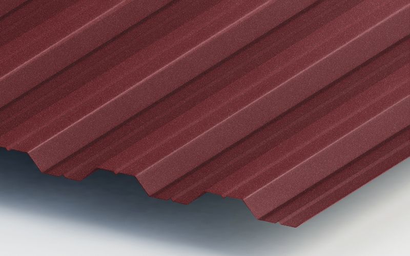 Профнастил НС35 с покрытием Velur® 0,5 мм, RAL 3009 Профлайн Профнастил НС35 с покрытием Velur® 0,5 мм, RAL 3009 Профлайн