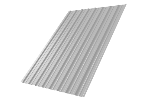 Профнастил С10A Grand Line 0,45 PE с пленкой RAL 9003 сигнальный белый Профлайн