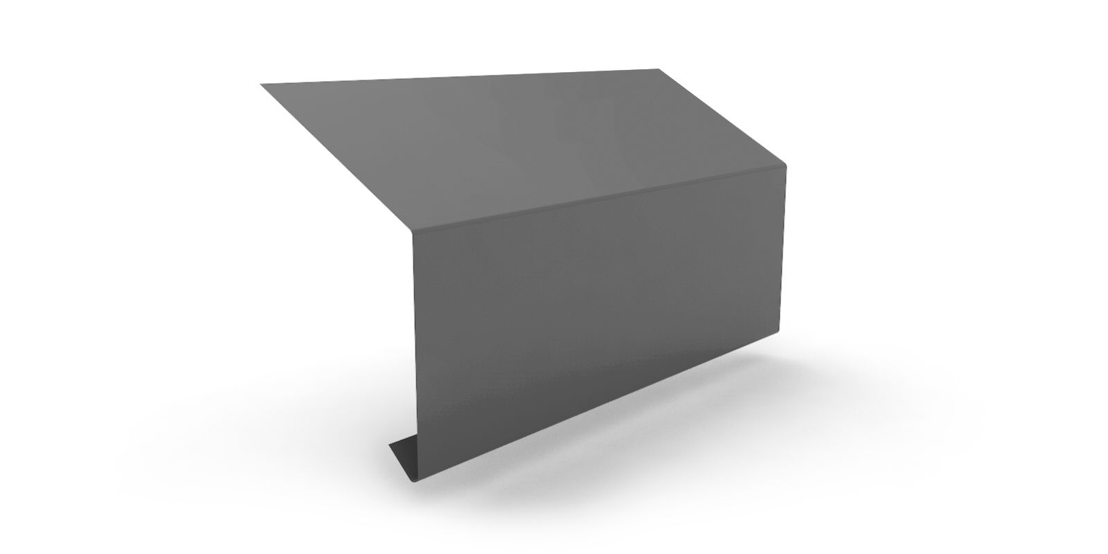 Карнизная планка широкая толщиной 0,50 мм с покрытием NormanMP®, цвет RAL 7004 ПрофЛайн, купить Карнизная планка широкая толщиной 0,50 мм с покрытием NormanMP®, цвет RAL 7004 в ПрофЛайн