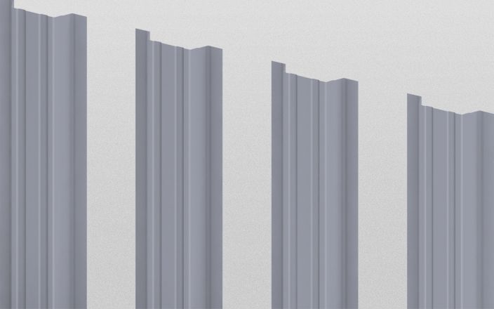 Штакетник металлический прямоугольный, цвет RAL 9006, длина 2 м, односторонняя окраска ПрофЛайн, купить Штакетник металлический прямоугольный, цвет RAL 9006, длина 2 м, односторонняя окраска в ПрофЛайн