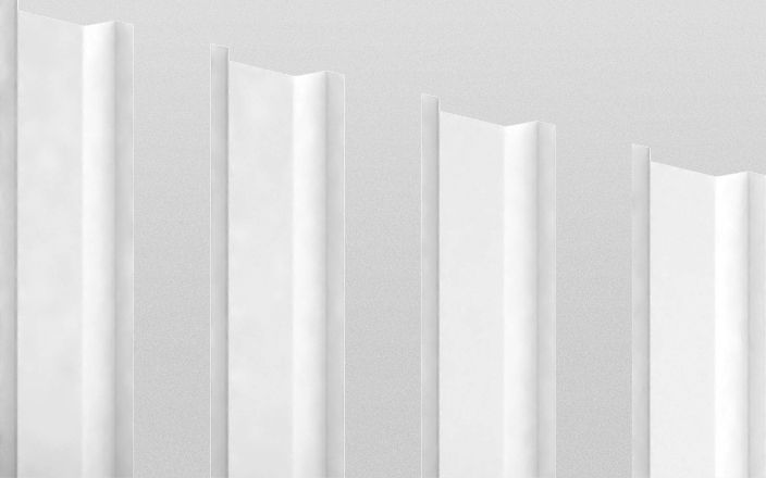 Штакетник металлический П-образный, цвет RAL 9003, длина 1,6 м, ширина 94 мм, односторонняя окраска ПрофЛайн, купить Штакетник металлический П-образный, цвет RAL 9003, длина 1,6 м, ширина 94 мм, односторонняя окраска в ПрофЛайн