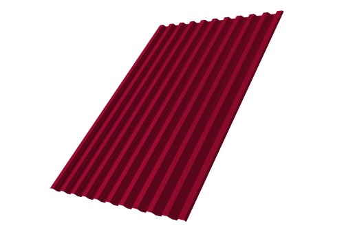 Профнастил С21R Grand Line 0,45 PE RAL 3003 рубиново-красный Профлайн