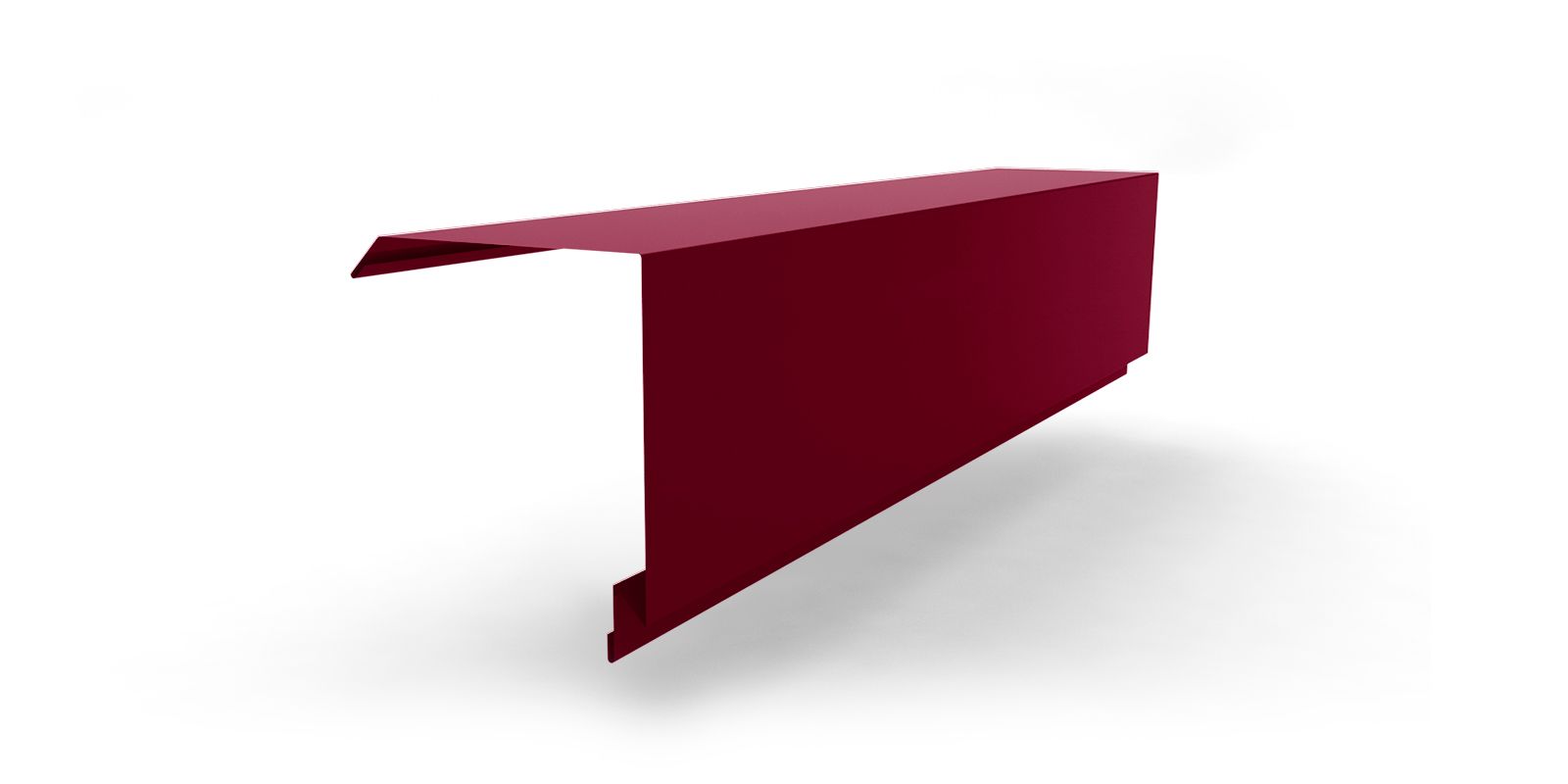 Планка торцевая для сэндвич-панелей с покрытием PVDF, цвет RAL 3005 ПрофЛайн, купить Планка торцевая для сэндвич-панелей с покрытием PVDF, цвет RAL 3005 в ПрофЛайн