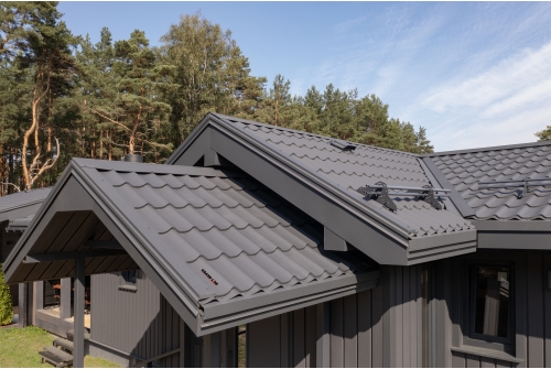 Металлочерепица Классик ("Classic") v02 0,5 Velur X RAL 7016 антрацитово-серый ПрофЛайн, купить Металлочерепица Классик ("Classic") v02 0,5 Velur X RAL 7016 антрацитово-серый в ПрофЛайн