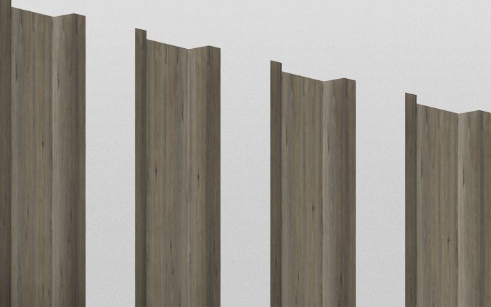 Штакетник металлический П-образный, цвет античный дуб, длина 1,6 м, ширина 94 мм, односторонняя окраска ПрофЛайн, купить Штакетник металлический П-образный, цвет античный дуб, длина 1,6 м, ширина 94 мм, односторонняя окраска в ПрофЛайн