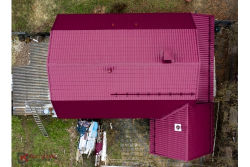 Металлочерепица Классик ("Classic") v01 0,5 Satin RAL 3005 красное вино ПрофЛайн, купить Металлочерепица Классик ("Classic") v01 0,5 Satin RAL 3005 красное вино в ПрофЛайн