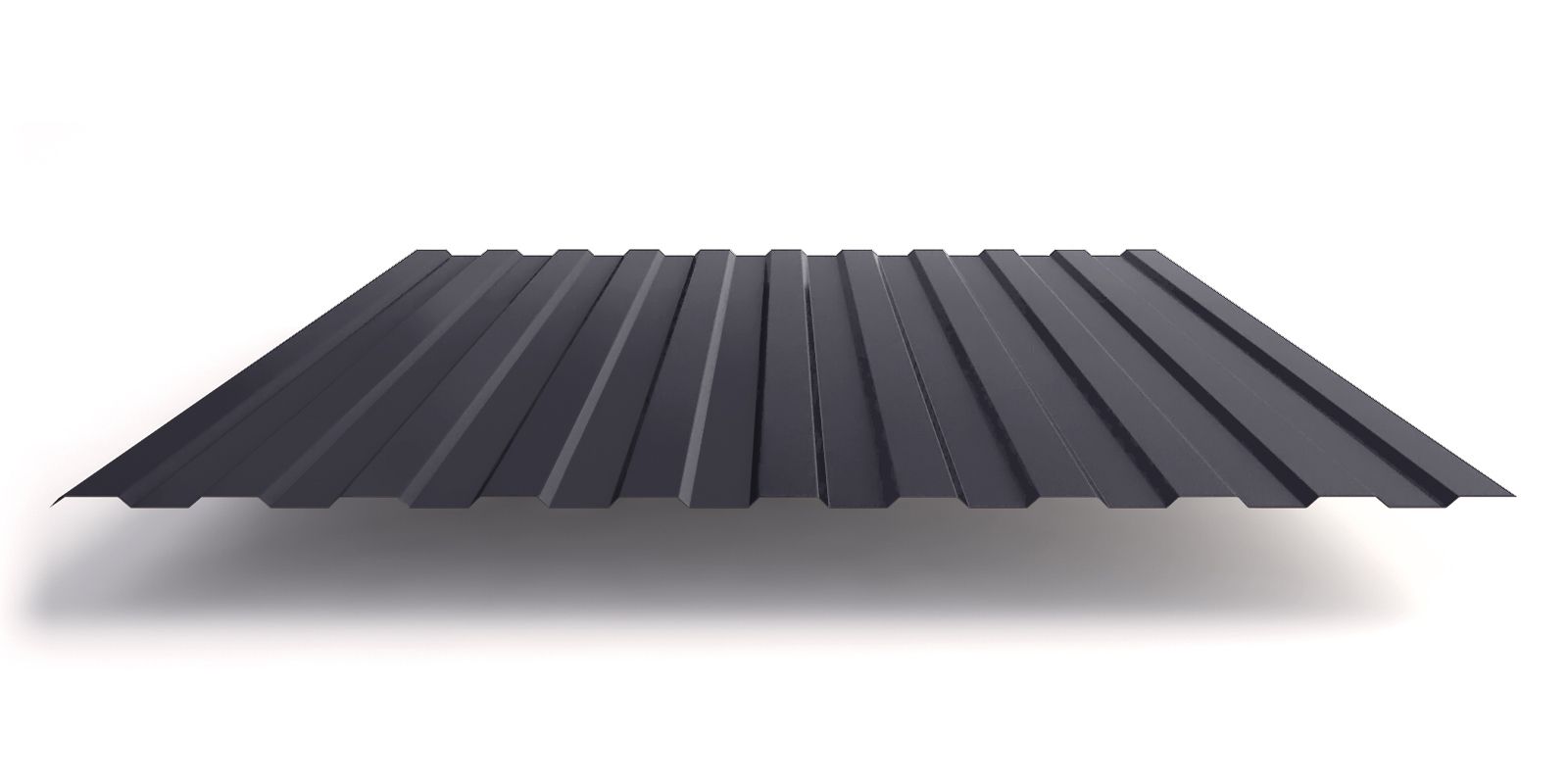 Профнастил С8 с покрытием Полиэстер 0,45 мм, RAL 7024 Профлайн Профнастил С8 с покрытием Полиэстер 0,45 мм, RAL 7024 Профлайн